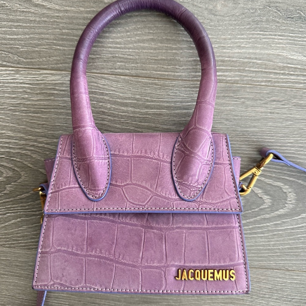 RARE Jacquemus Chiquito Moyen purple suede purse - Picture 3 of 10